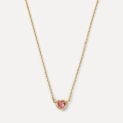 Birthstone Heart Necklace