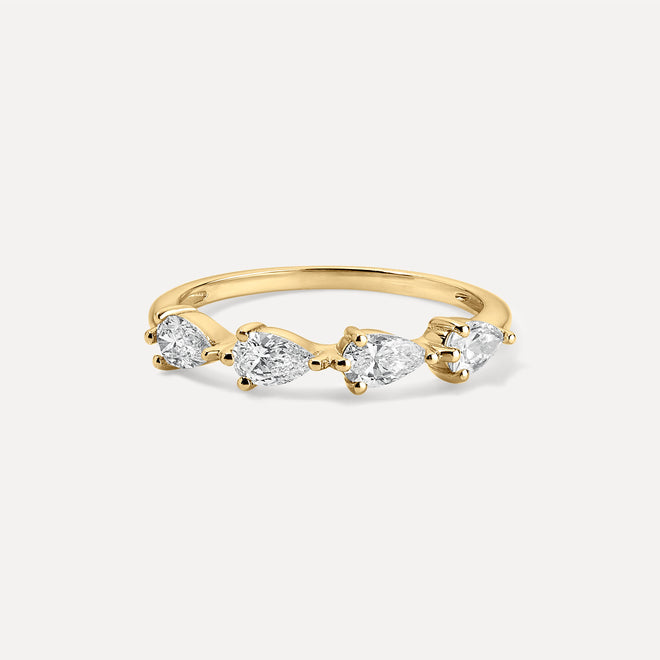 Diamond Sideways Ring