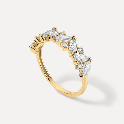 Mixed-Diamond Ring