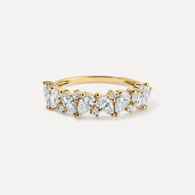 Mixed-Diamond Ring