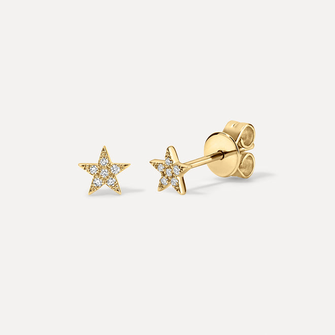 Mini Pave Star Studs