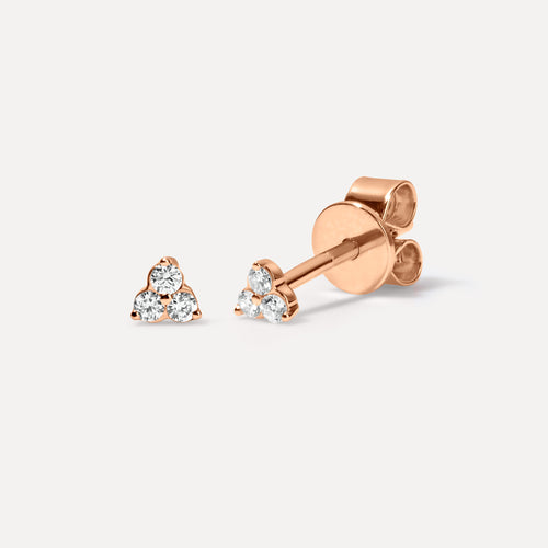 Mini Triple Diamond Studs