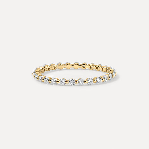 Single Prong Diamond Eternity Band