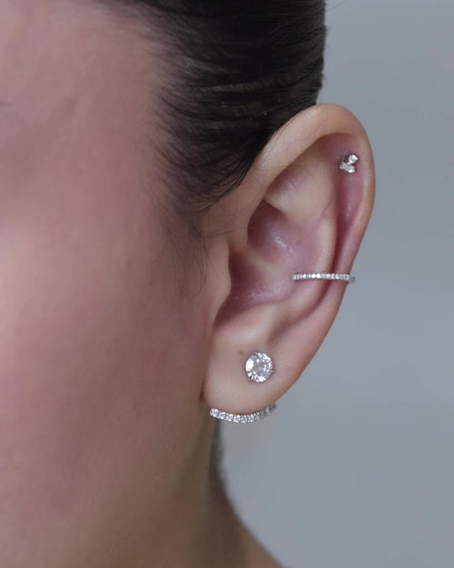 Curved Bar Earring Jacket