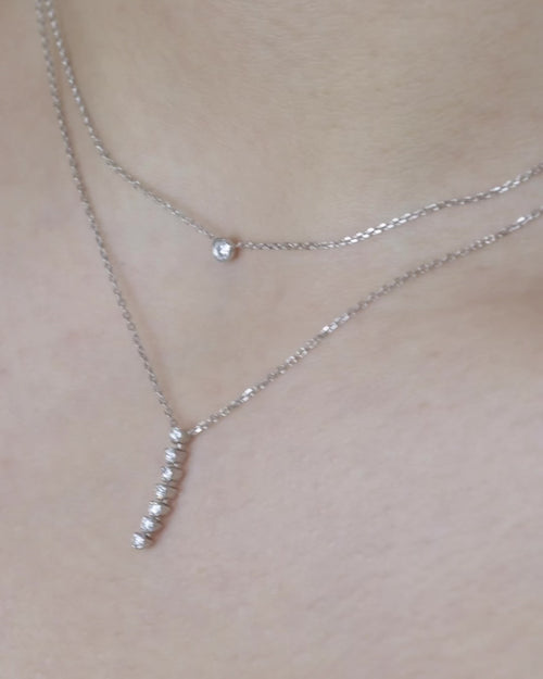 Line Diamond Pendant