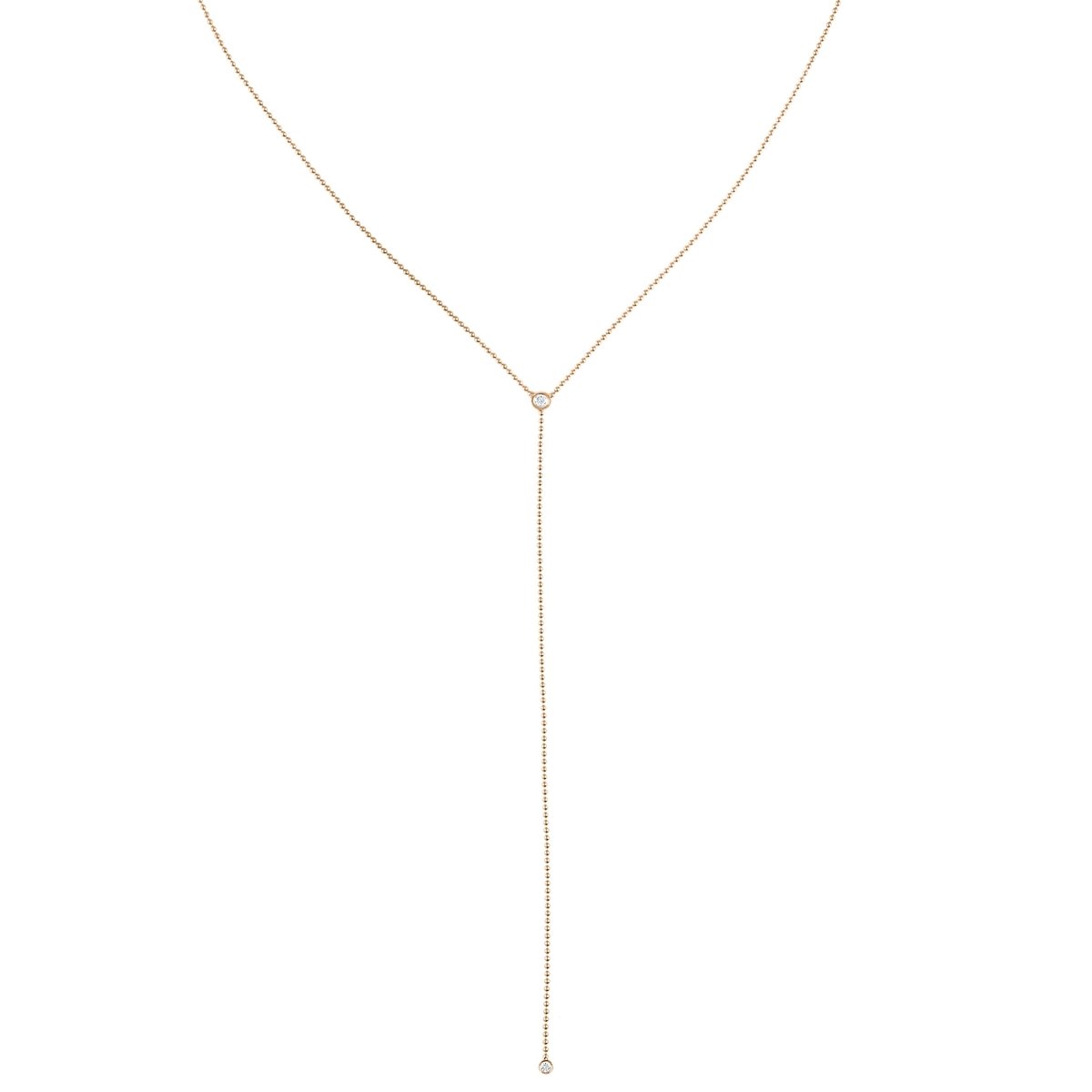 Smoky quartz beaded lariat necklace with pearl - Sundara Joon