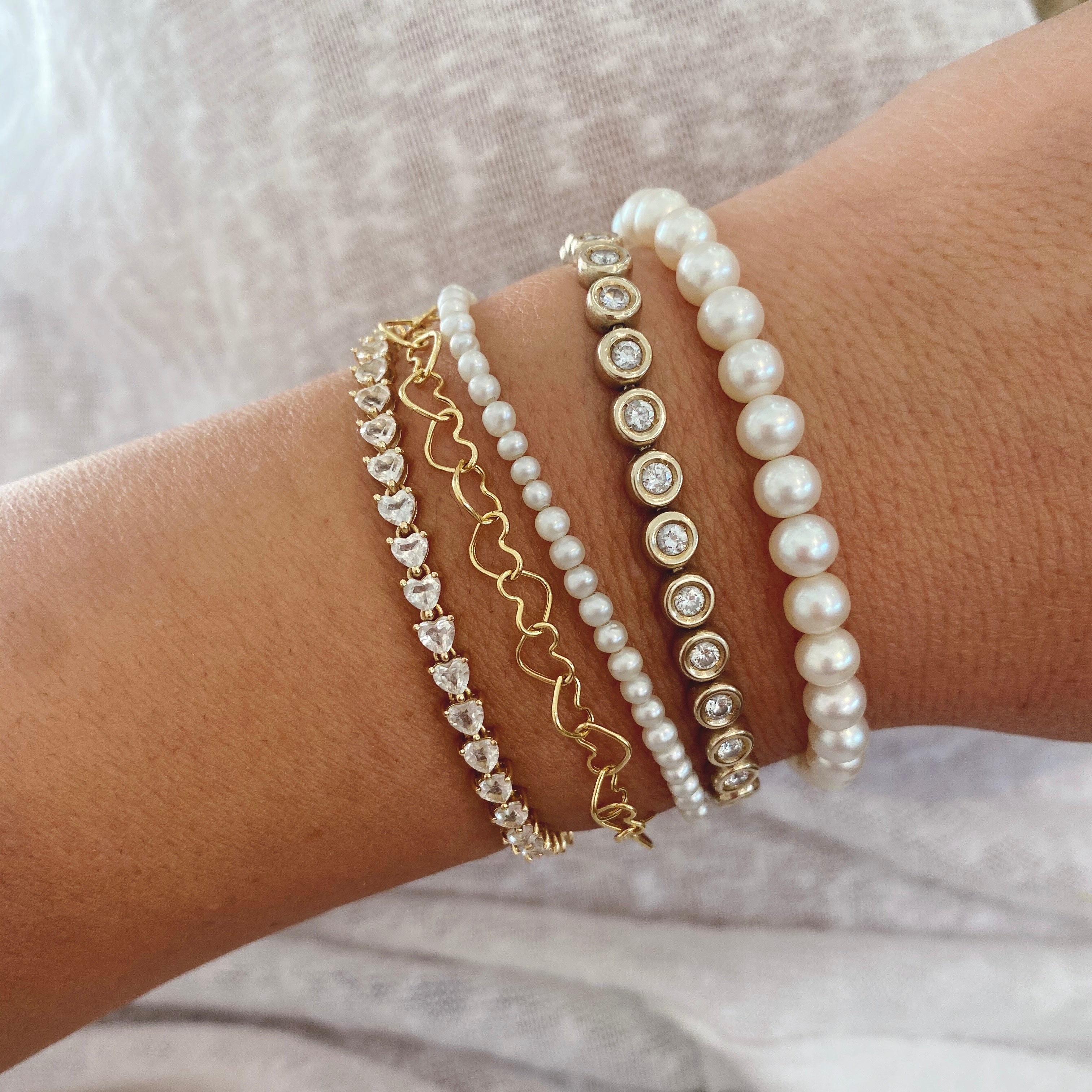 Premier Designs Jewelry Classic Girl Silver Tone Gold Tone pearl Bracelet |  eBay